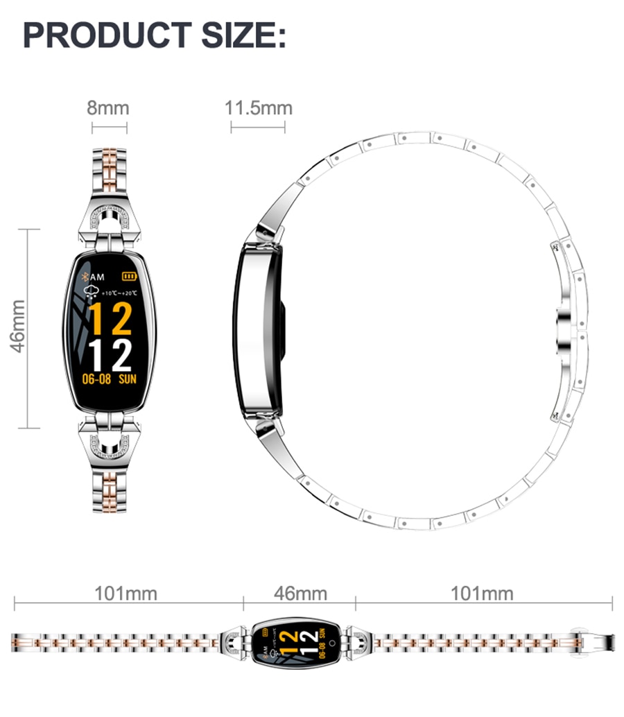 Crystal Strap OLED Smart Watch