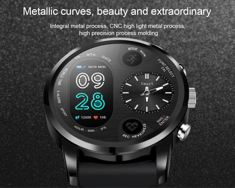 Dual Display Smart Watch for Men